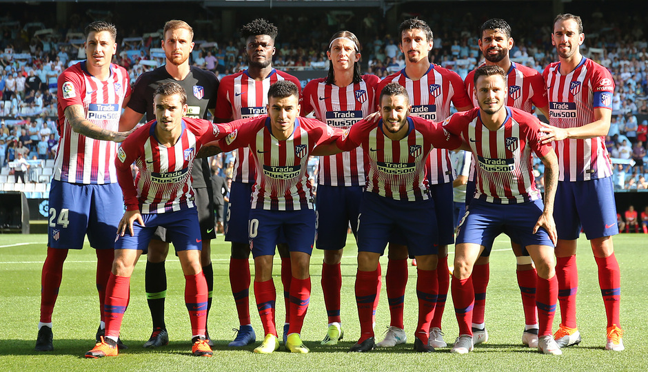 Equipo incial que sufrió en Balaídos la primera derrota de la temporada.