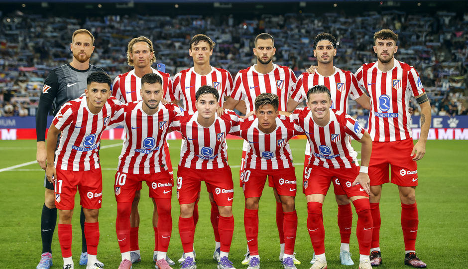 Primer once liguero del Atleti con 5 caras nuevas  de inicio.