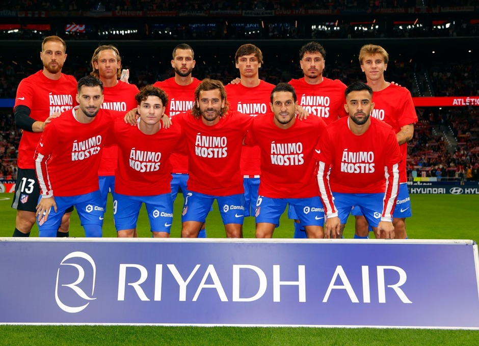 Equipo inicial del Atlético de Madrid