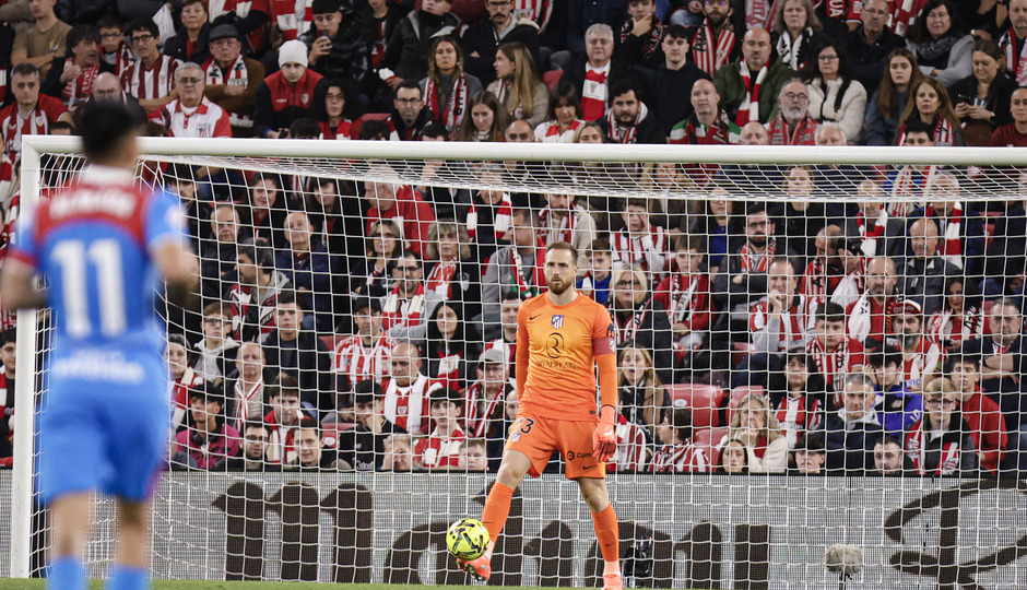Jan Oblak durante el partido