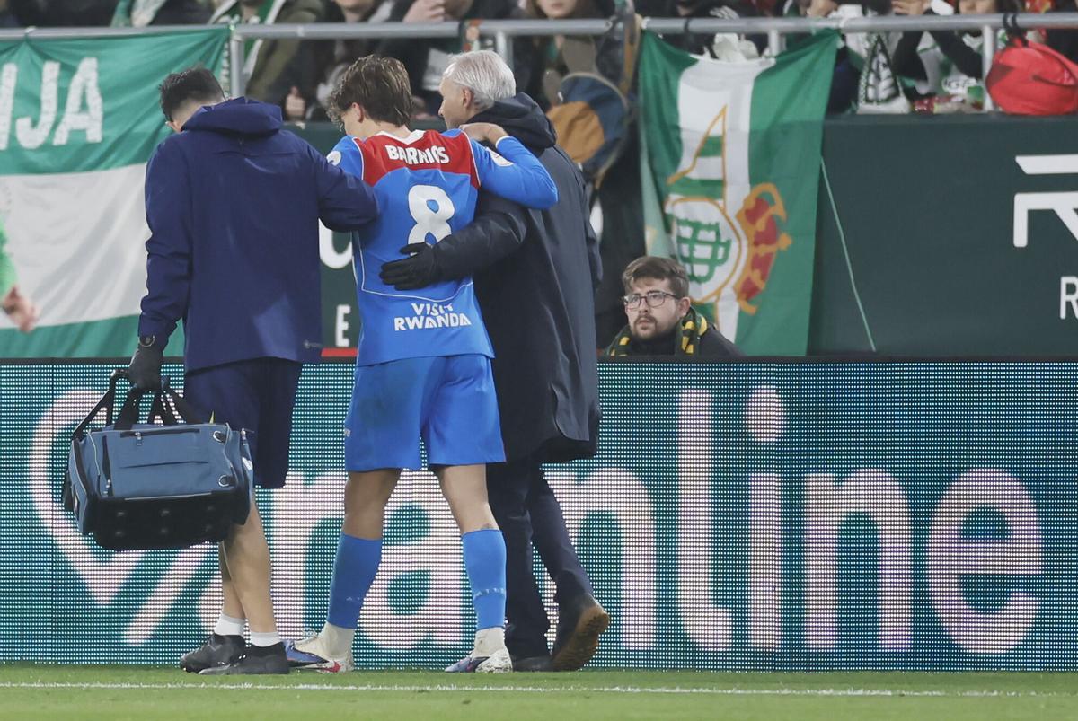 Lesión de Barrios en La Cartuja