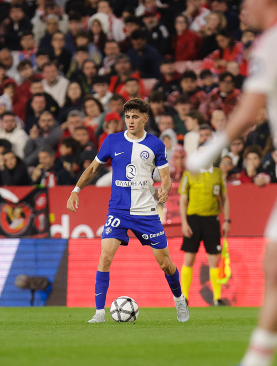 Dani Martínez durante su debut con el Atlético de Madrid